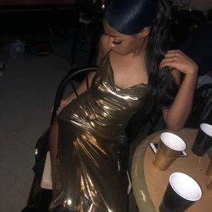 Metallic Gold Dress